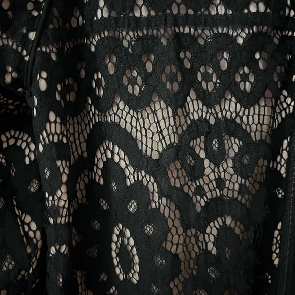 Blue rain by Francesca Lace Bomber Jacket - Picture 3 of 5